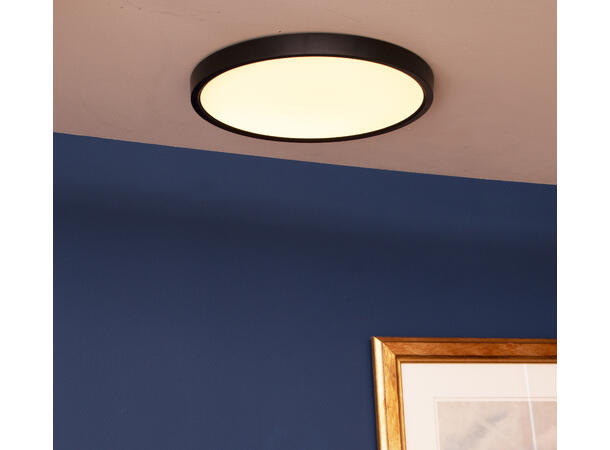 Nora LED plafond 30 cm Sort farge